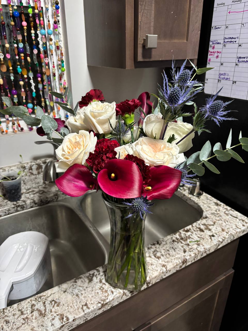 Classic floral arrangement with roses